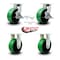 Service Caster 8'' Heavy Duty Green Poly on Metal Caster Set 2 Swivel Lock/Brake 2 Rigid, 4PK CRAN-KP92S830-PUR-GB-SLB-BSL-2-R-2 - alternate 2